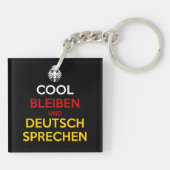Cool Bleiben und Deutsch Sprechen キーホルダー (裏面)