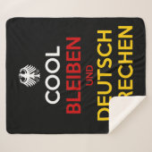 Cool Bleiben und Deutsch Sprechen シェルパブランケット (正面(横))