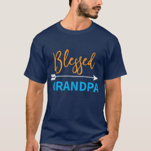 Cool Blessed おじいちゃん 文字アート Tシャツ