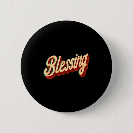 Cool Blessing Emblem For Boys And Girls  缶バッジ (正面)