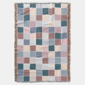 Cool Blocks, Elegant Colors スローブランケット (正面縦)