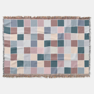 Cool Blocks, Elegant Colors スローブランケット