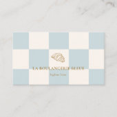 Cool Blue Bakery Croissant QR Photo  名刺 (正面)