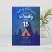 Cool Blue Campfire Outdoor Glamping 15th Woodland 招待状 (スタンド正面)