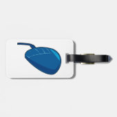 Cool Blue Computer Mouse Tech ラゲッジタグ (裏面横)