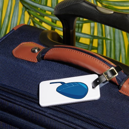 Cool Blue Computer Mouse Tech ラゲッジタグ