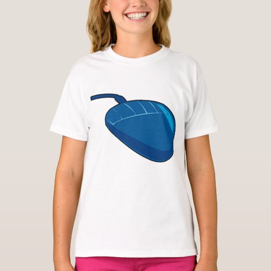 Cool Blue Computer Mouse Tech Tシャツ (正面)