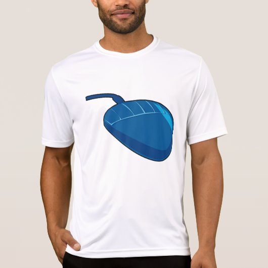 Cool Blue Computer Mouse Tech Tシャツ (正面)