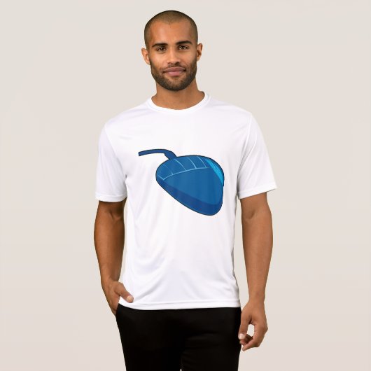 Cool Blue Computer Mouse Tech Tシャツ (正面フル)