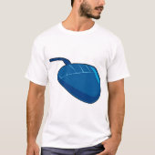 Cool Blue Computer Mouse Tech Tシャツ (正面)