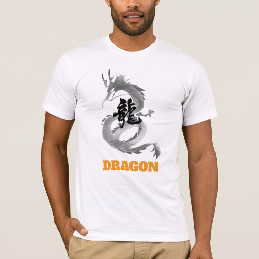Cool Blue Dragon Graphic T-Shirt - Japanese Aesthe Tシャツ (正面)
