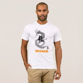 Cool Blue Dragon Graphic T-Shirt - Japanese Aesthe Tシャツ (正面フル)