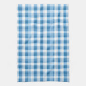 Cool blue plaid tiled pattern  キッチンタオル (縦)