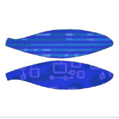 Cool Blue White Geometric Stripes ミニバスケットボール (パネル)