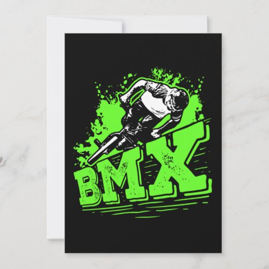 Cool BMX Bike Racing BMX Rider Gift Idea 招待状 (正面)