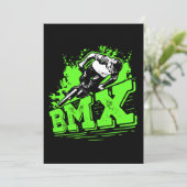 Cool BMX Bike Racing BMX Rider Gift Idea 招待状 (スタンド正面)