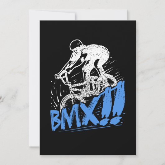Cool BMX Freestyle BMX Rider Gift Idea 招待状 (正面)