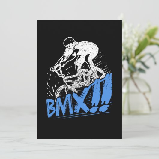 Cool BMX Freestyle BMX Rider Gift Idea 招待状 (スタンド正面)