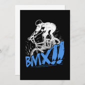 Cool BMX Freestyle BMX Rider Gift Idea 招待状 (正面/裏面)