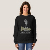 Cool Board Game Tees  Checkmate Chess スウェットシャツ (正面フル)