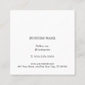 Cool Bold Elegant Red Gold White Coupon 割引カード (裏面)