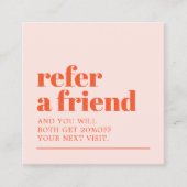 Cool Bold Pastel White Beauty Salon 紹介カード (正面)