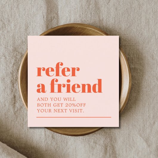 Cool Bold Pastel White Beauty Salon 紹介カード