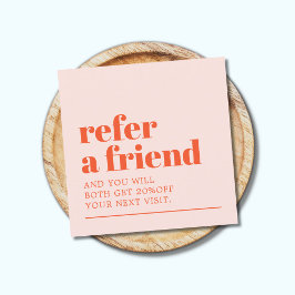 Cool Bold Pastel White Beauty Salon 紹介カード