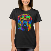 Cool Boxer Dog Pop Art Tシャツ (正面)