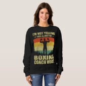 Cool Boxing Coach For Men Women Team Boxing Coachi スウェットシャツ (正面フル)
