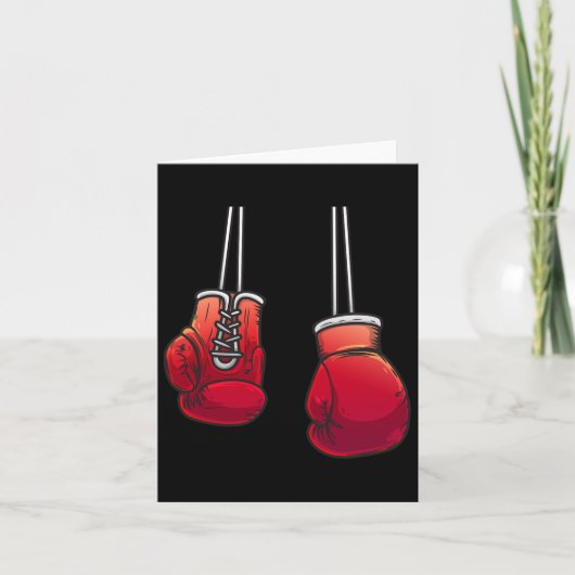 Cool Boxing Gloves For Boxer Fighting Lover Men Wo カード (正面)