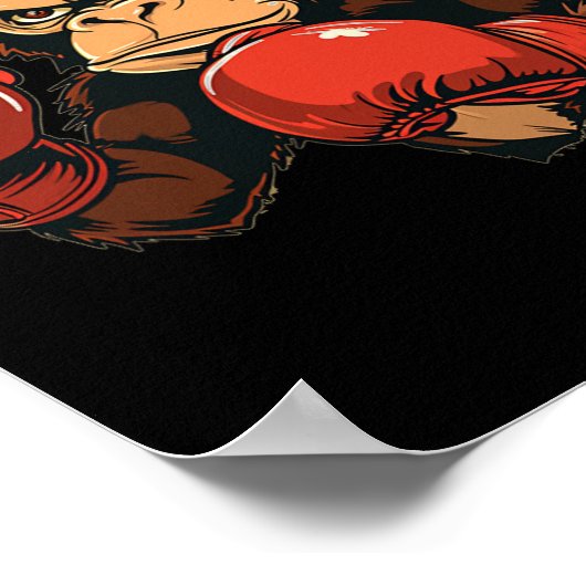 Cool Boxing Monkey Costume  ポスター (角)