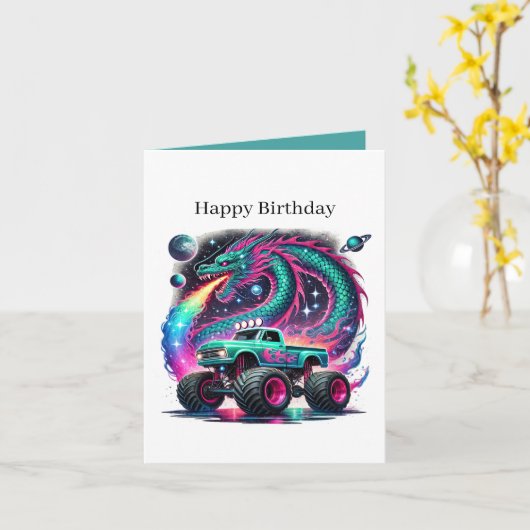 Cool boys trucks tiled pattern カード (黄色い花)