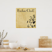 Cool Broken Clock Poster! ポスター (キッチン)