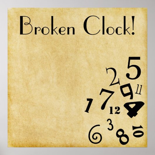 Cool Broken Clock Poster! ポスター (正面)
