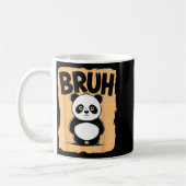 Cool Bruh Panda Men Women Kids Teens Funny Bruh Pa コーヒーマグカップ (左)