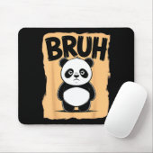 Cool Bruh Panda Men Women Kids Teens Funny Bruh Pa マウスパッド (マウス)
