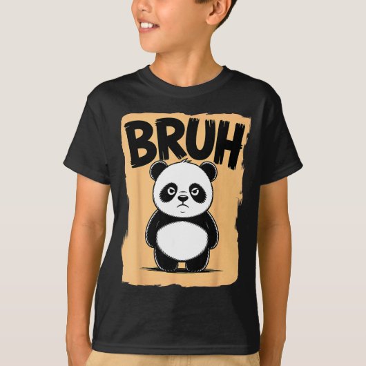 Cool Bruh Panda Men Women Kids Teens Funny Bruh Pa Tシャツ (正面)