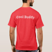 Cool Buddy Fun 赤 ベーシック ダーク Tシャツ メンズ (裏面)