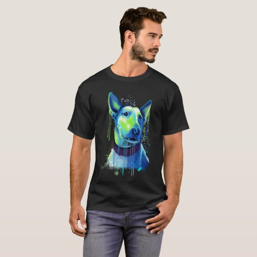 Cool Bull Terriers Painting Tシャツ (正面フル)