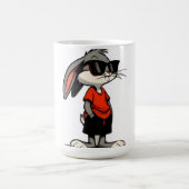Cool Bunny in Shades Cartoon Illustration コーヒーマグカップ (中央)