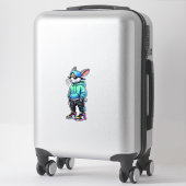 Cool Bunny Rabbit Sunglasses Easter Day For Boys M シール (スーツケース)