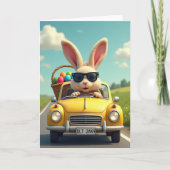 Cool Bunny Spring Ride Card カード (正面)