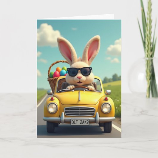 Cool Bunny Spring Ride Card カード (正面)