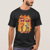 Cool burning Kids for Bestfriends with Fire and Fl Tシャツ (正面)