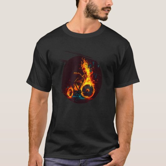 Cool burning Tricycle Bike with Flames for Newborn Tシャツ (正面)