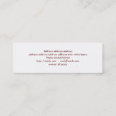 Cool Business Card of Katsushika  Hokusai's Ninja スキニー名刺 (裏面)