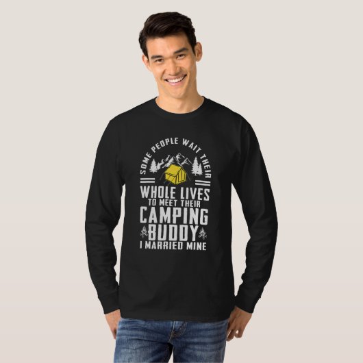 Cool Camping Buddies   For Men Women Funny Husband Tシャツ (正面フル)