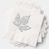 Cool Canada Tableware Retro Maple Leaf Souvenir  箔ナプキン (インサイチュ (積み重ね))