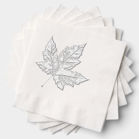 Cool Canada Tableware Retro Maple Leaf Souvenir  箔ナプキン (インサイチュ (積み重ね))